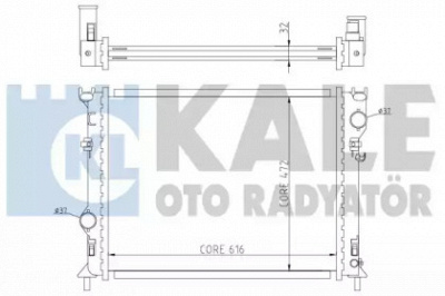 KALE OTO RADYATOR 341940 -  Радиатор, охлаждение двигателя
